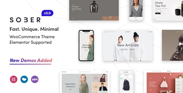 Sober WooCommerce WordPress Theme