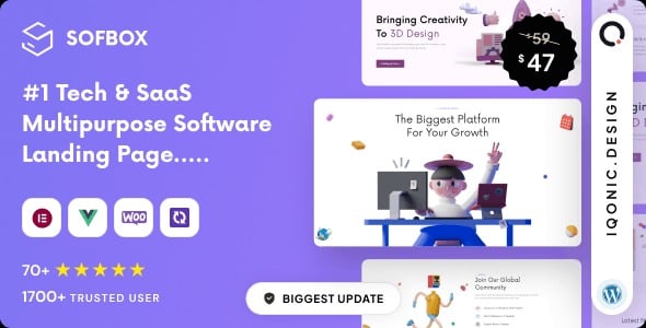 Sofbox Tech & SaaS Multipurpose Software Landing Page