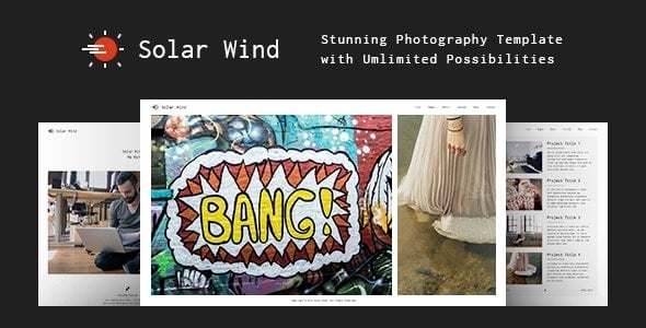 SolarWind Photography WordPress Theme