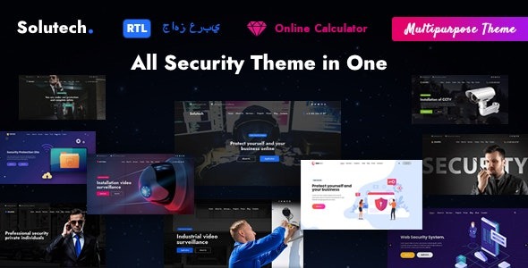 Solutech Security Multipurpose Theme