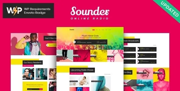 Sounder Online Radio WordPress Theme