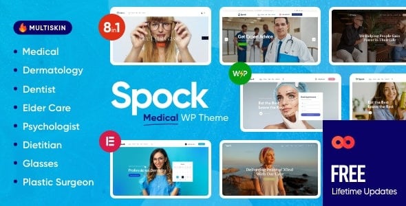 Spock - Medical Elementor Multi-skin WordPress Theme