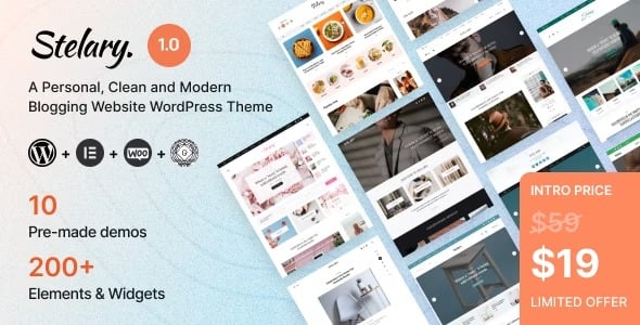 Stelary - Blog Magazine WordPress Theme