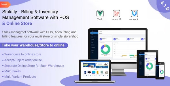 Stockifly - Billing & Inventory Management with POS and Online Shop