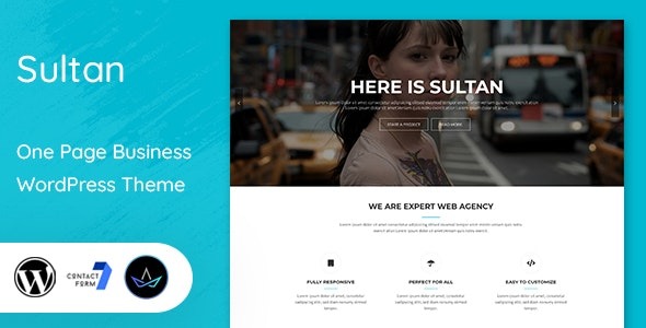 Sultan One Page Business WordPress Theme