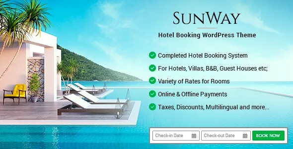 Sunway - Hotel Booking WordPress Theme