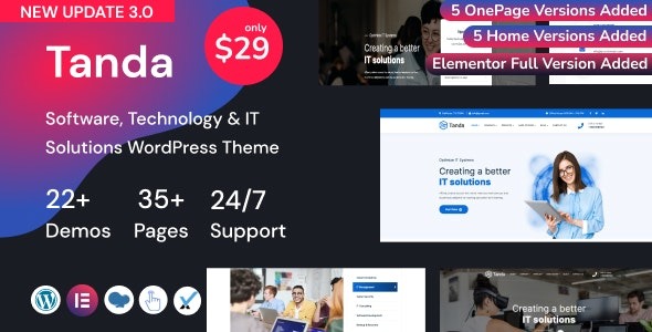 Tanda Technology & IT Solutions WordPress Theme