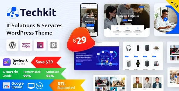 Techkit - Technology & IT Solutions WordPress Theme