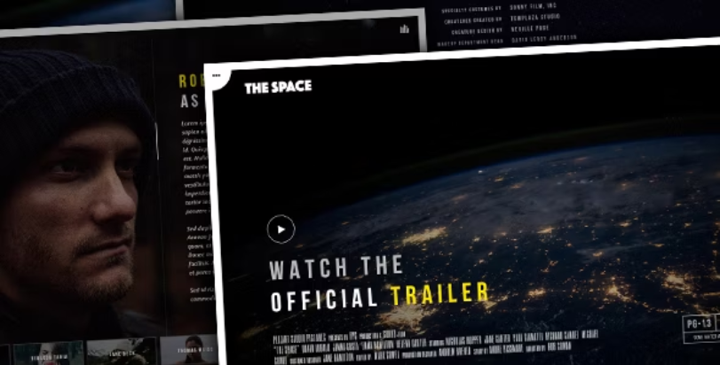 The Space Single Film Campaign WordPress Theme