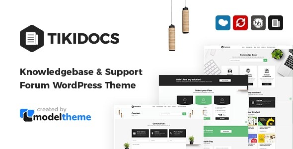 Tikidocs Knowledgebase & Support Forum WordPress Theme + RTL