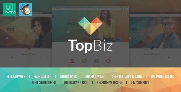 TopBiz Responsive Corporate WordPress Theme