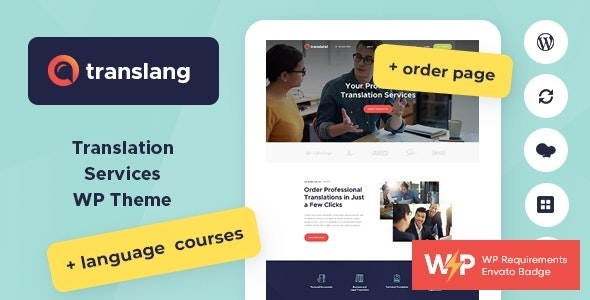 Translang - Translation Services & Language Courses WordPress Theme