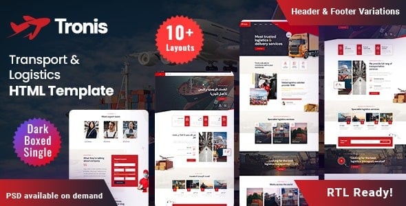 Tronis Transport & Logistics HTML