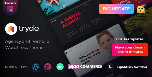 Trydo - Creative Agency & Portfolio WordPress Theme