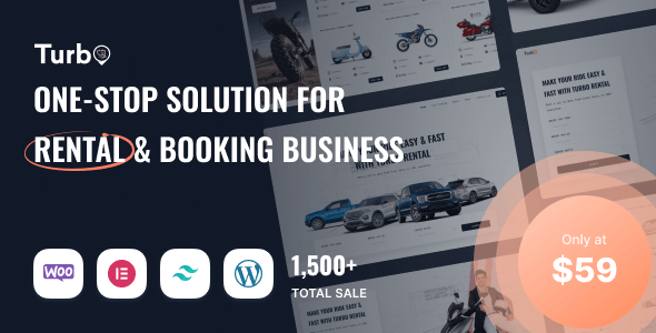 Turbo - WooCommerce Rental & Booking Theme