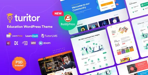 Turitor LMS & Education WordPress Theme