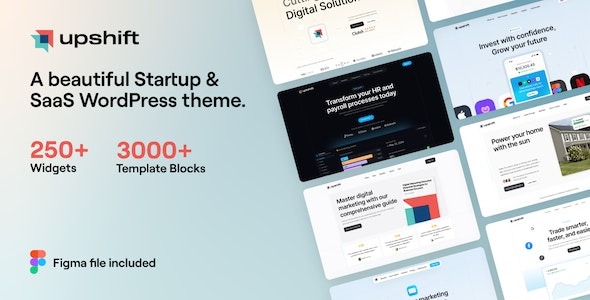 Upshift Startup & SaaS WordPress Theme