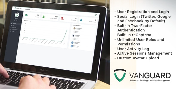 Vanguard Advanced PHP Login and User Management