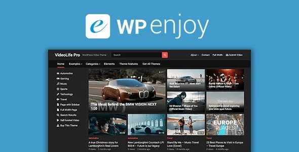 VideoLife Pro - WPEnjoy Theme