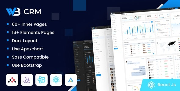 W3CRM Bootstrap Admin Dashboard Template