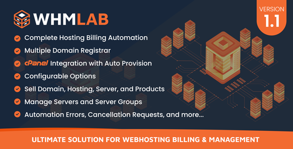 WHMLab Ultimate Solution For WebHosting Billing And Management