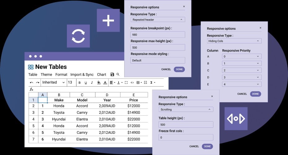 WP Table Manager [JoomUnited]