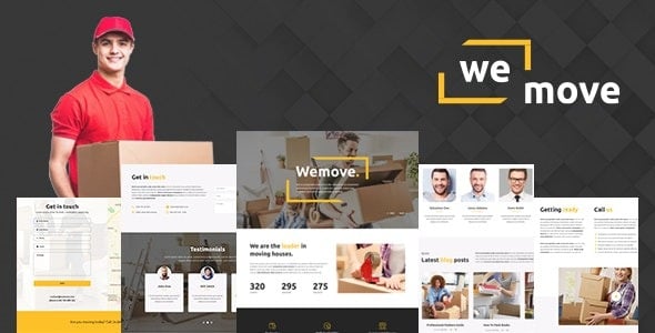 WeMove Home Moving & Logistic WordPress Theme