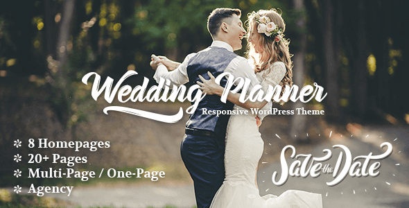 Wedding Planner Responsive WordPress Theme