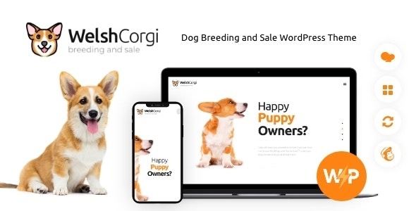 Welsh Corgi - Dog Breeding and Sale WordPress Theme