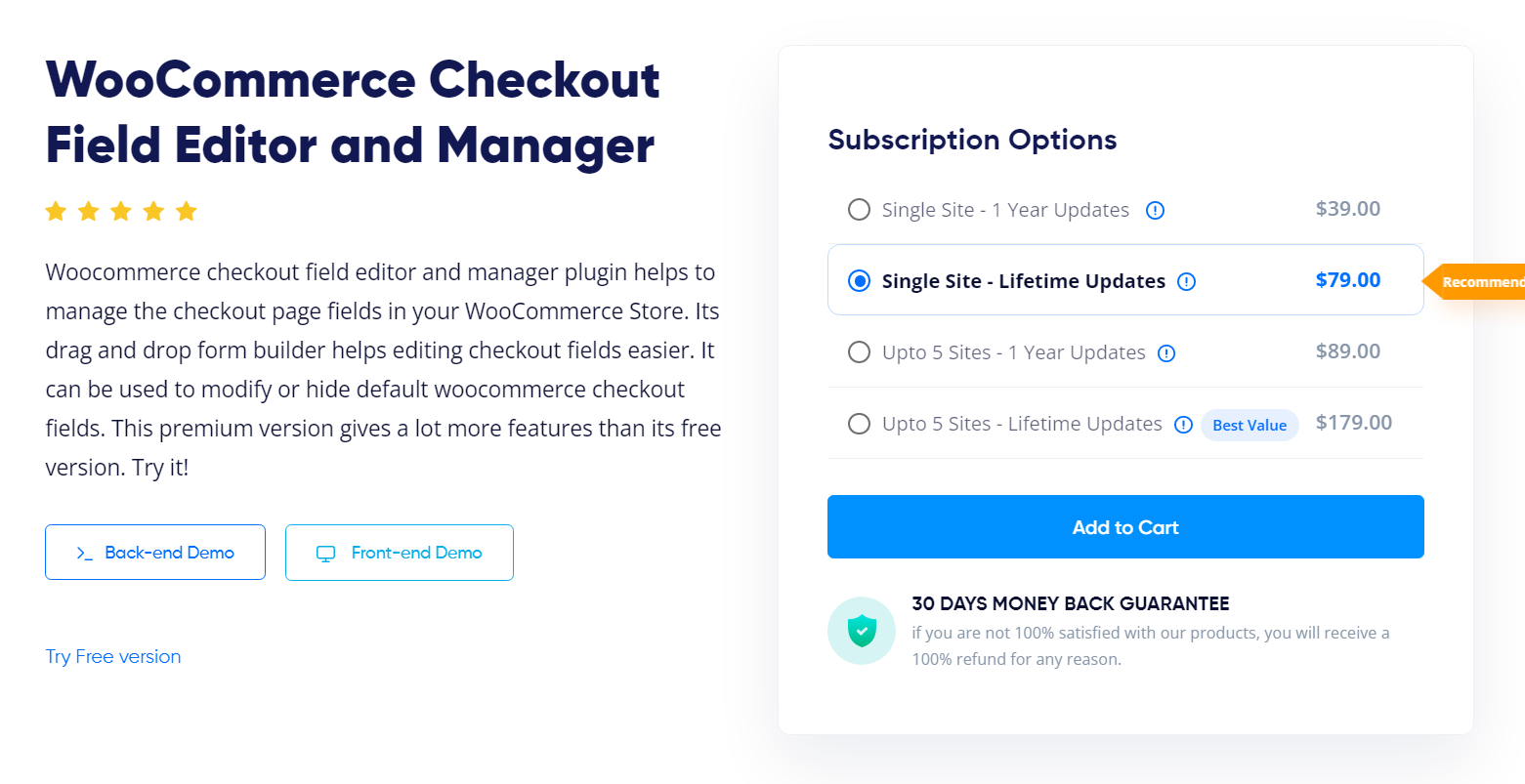 WooCommerce Checkout Field Editor and Manager [Acowebs]