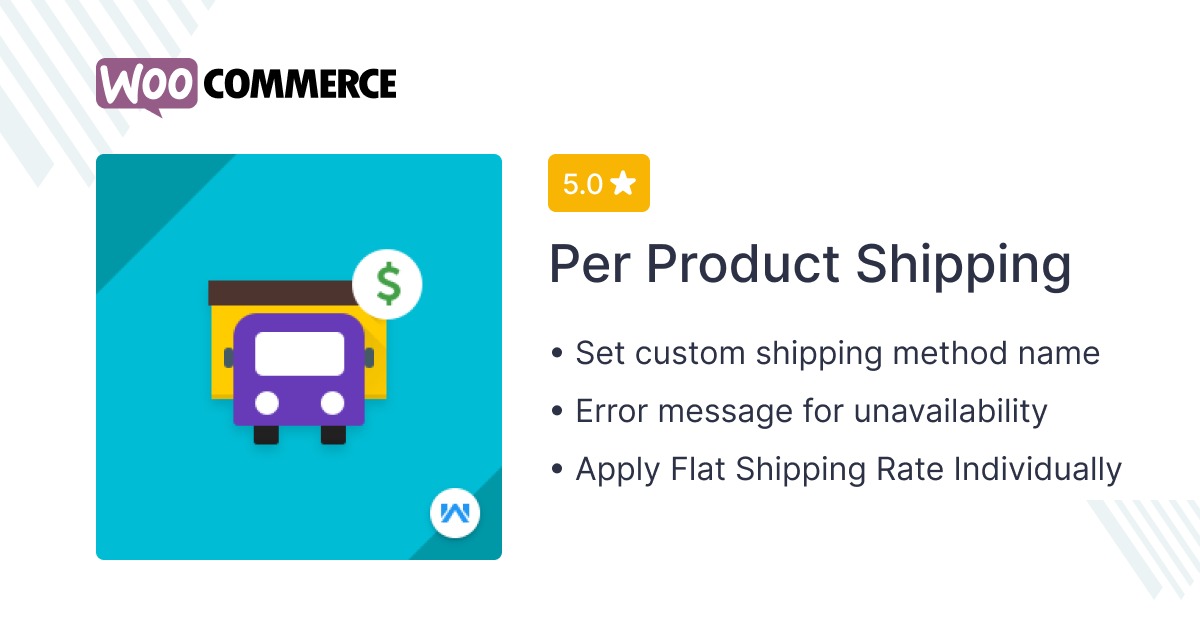 WooCommerce Per Product Shipping