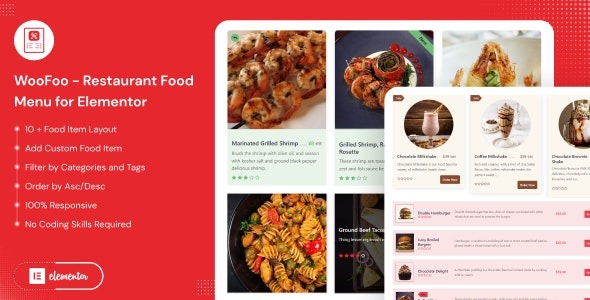 WooFoo - Restaurant Food Menu for Elementor