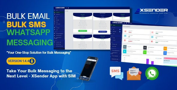 XSender Mass Email and SMS Messaging for Digital Marketing