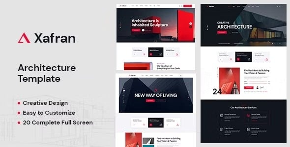 Xafran Architecture & Interior HTML Template