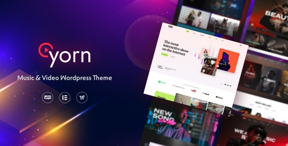 Yorn - Music & Video WordPress Theme