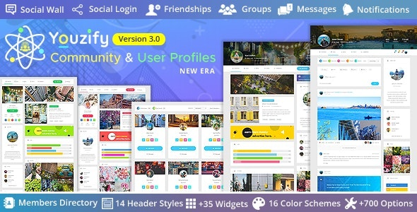 Youzify (formerly Youzer) BuddyPress Community & WordPress User Profile Plugin