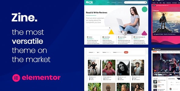 Zine - Website Builder WordPress Elementor Theme