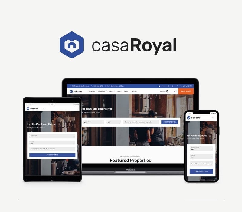 casaRoyal - Real Estate WordPress Theme