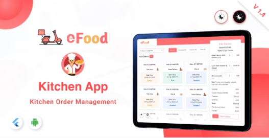 eFood Kitchen/Chef App