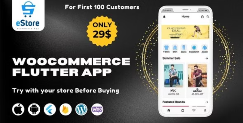 eStore Build a Flutter eCommerce Mobile App for Android and iOS from WordPress WooCommerce Store