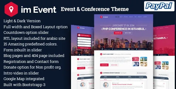 imEvent Event & Conference WordPress Theme