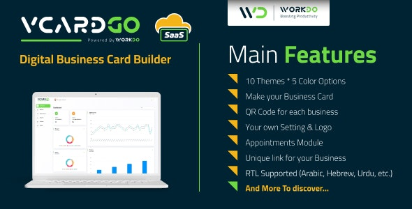 vCardGo SaaS Digital Business Card Builder