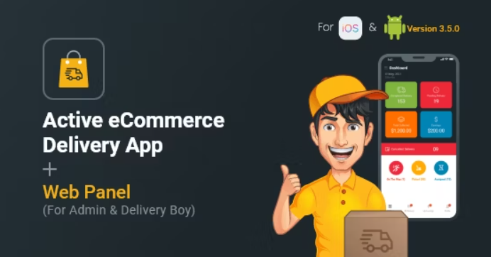 Active eCommerce Delivery Boy Flutter App