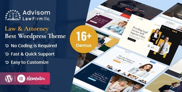 Advisom - Law Firm WordPress Theme