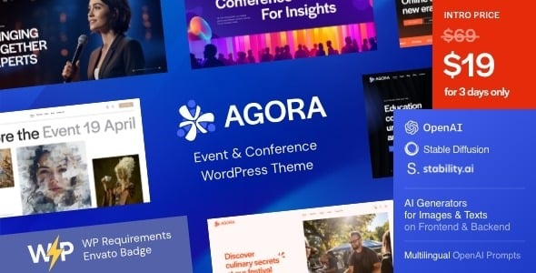 Agora Event & Conference WordPress Theme