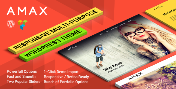 Amax - Responsive Multi-Purpose WordPress Theme