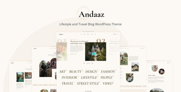 Andaaz - Lifestyle and Travel Blog WordPress Theme