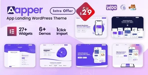 Apper - App Landing Page Multi-concept WordPress Theme