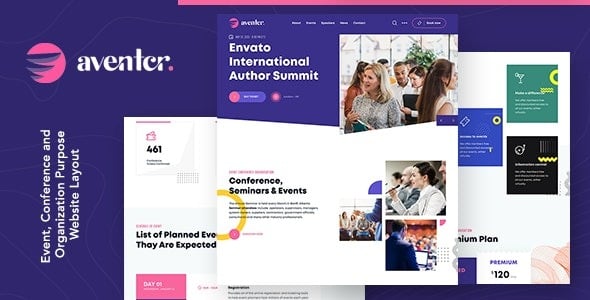 Aventer Conferences & Events WordPress Theme