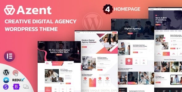 Azent Creative Digital Agency WordPress Theme